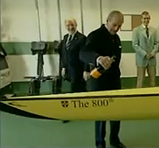 The Duke of Edinburgh names the Cambridge University 2009 Blue Boat "The 800th".